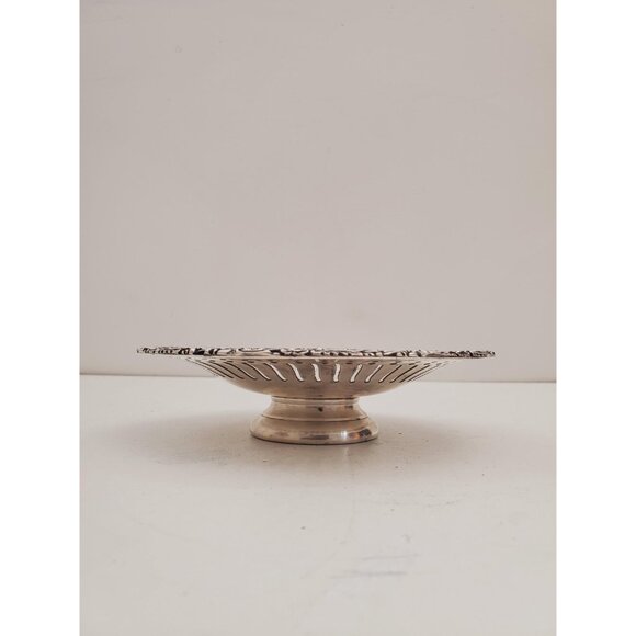 Vintage copper Plate , small copper Plate , Carved Trincket Plate , Carved - Picture 5 of 10